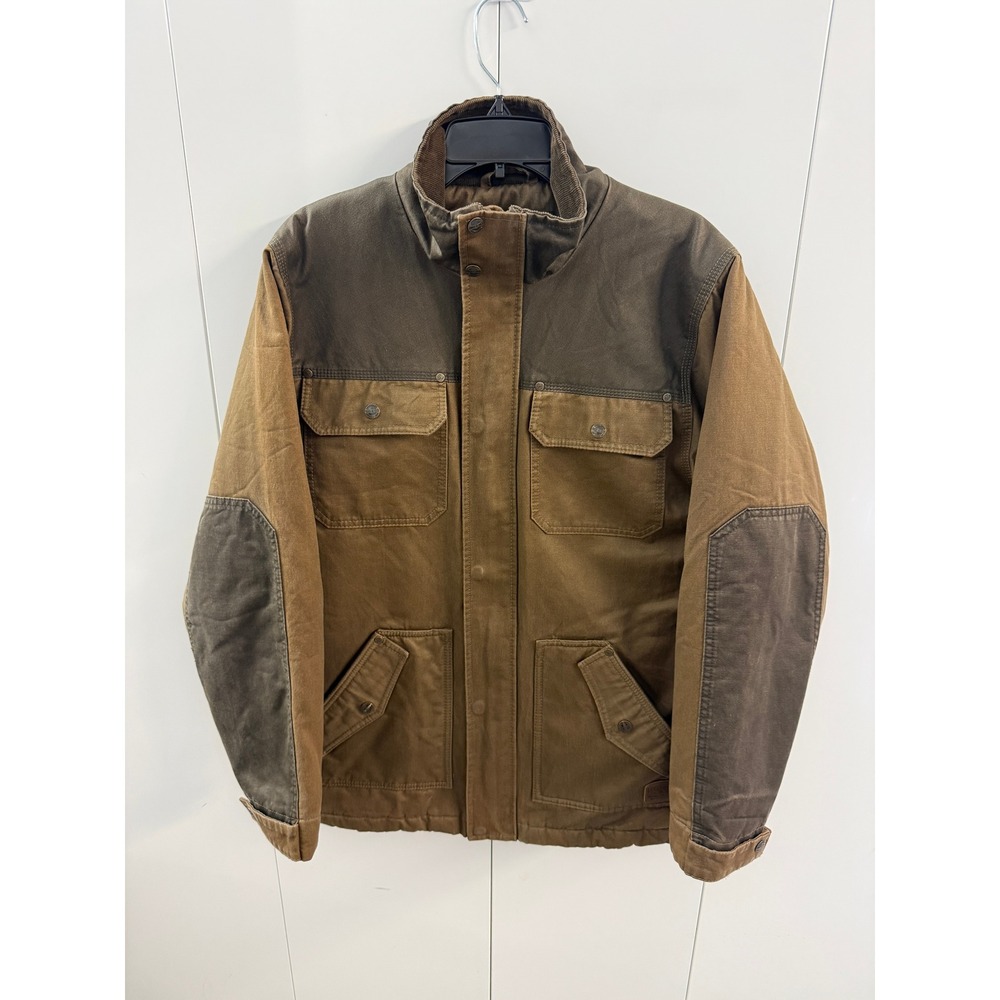 Legendary Whitetails Tough As Buck Canvas Field Jacket Mens Medium Brown Plaid
